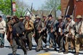 Group of Reenactors Parading in Bedford, Virginia